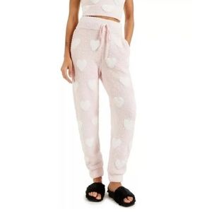Culpos X INC Pink Fuzzy Heart Loungewear Pants - With Tags